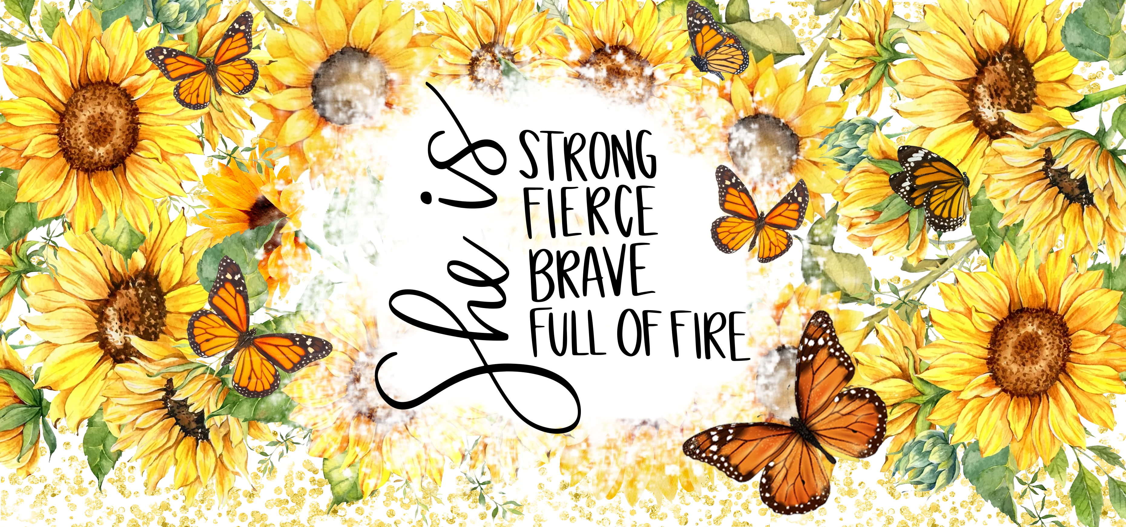 Christian - She is strong Design on Tumbler, Can, Flask, or Water bottle - Image 3