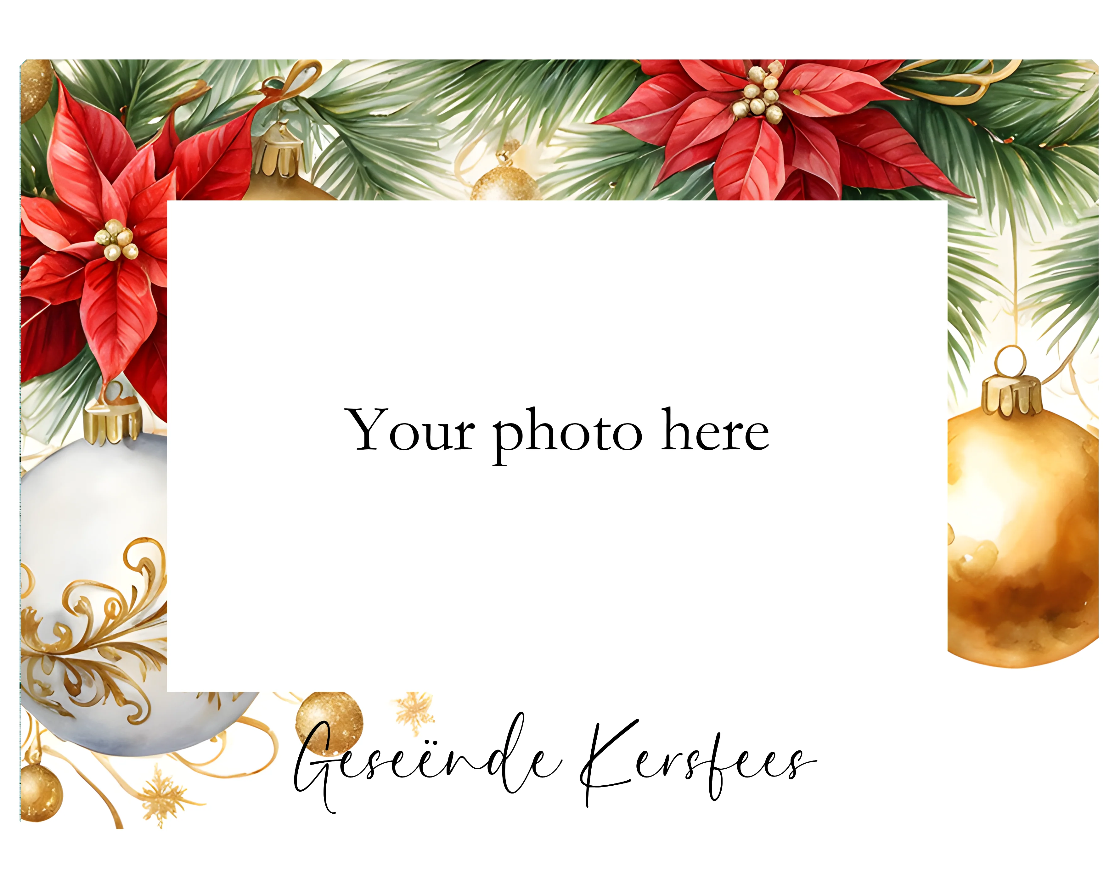 Magnetic Photo Frames for Fridge- Christmas theme 5 (Pack of 4) - Image 2