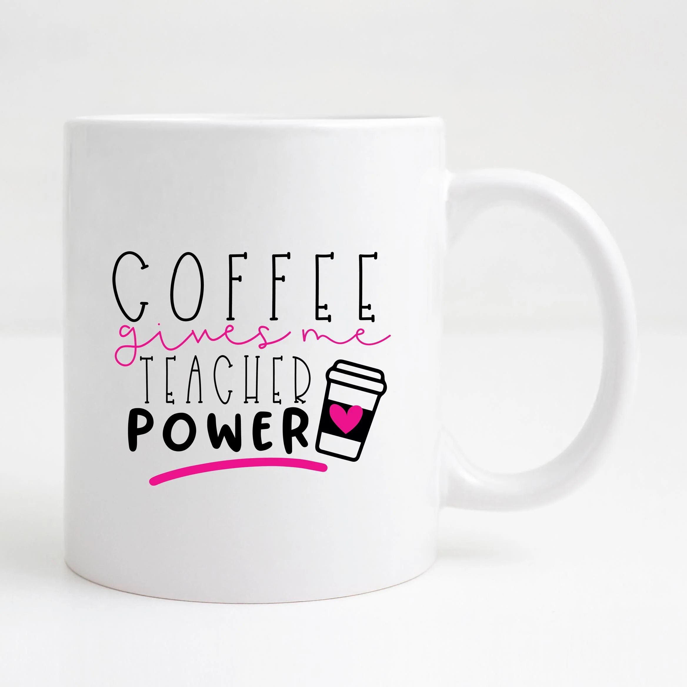 Coffee gives me teacher power Mug