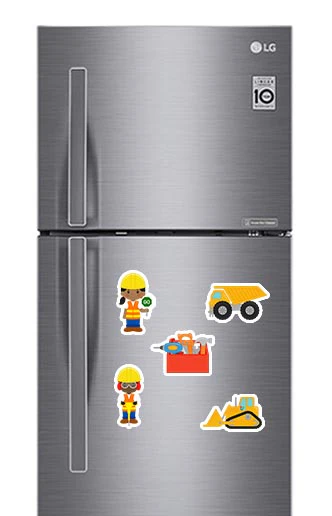 Construction 2 Fridge Magnets - (5 PER PACK) - Image 2