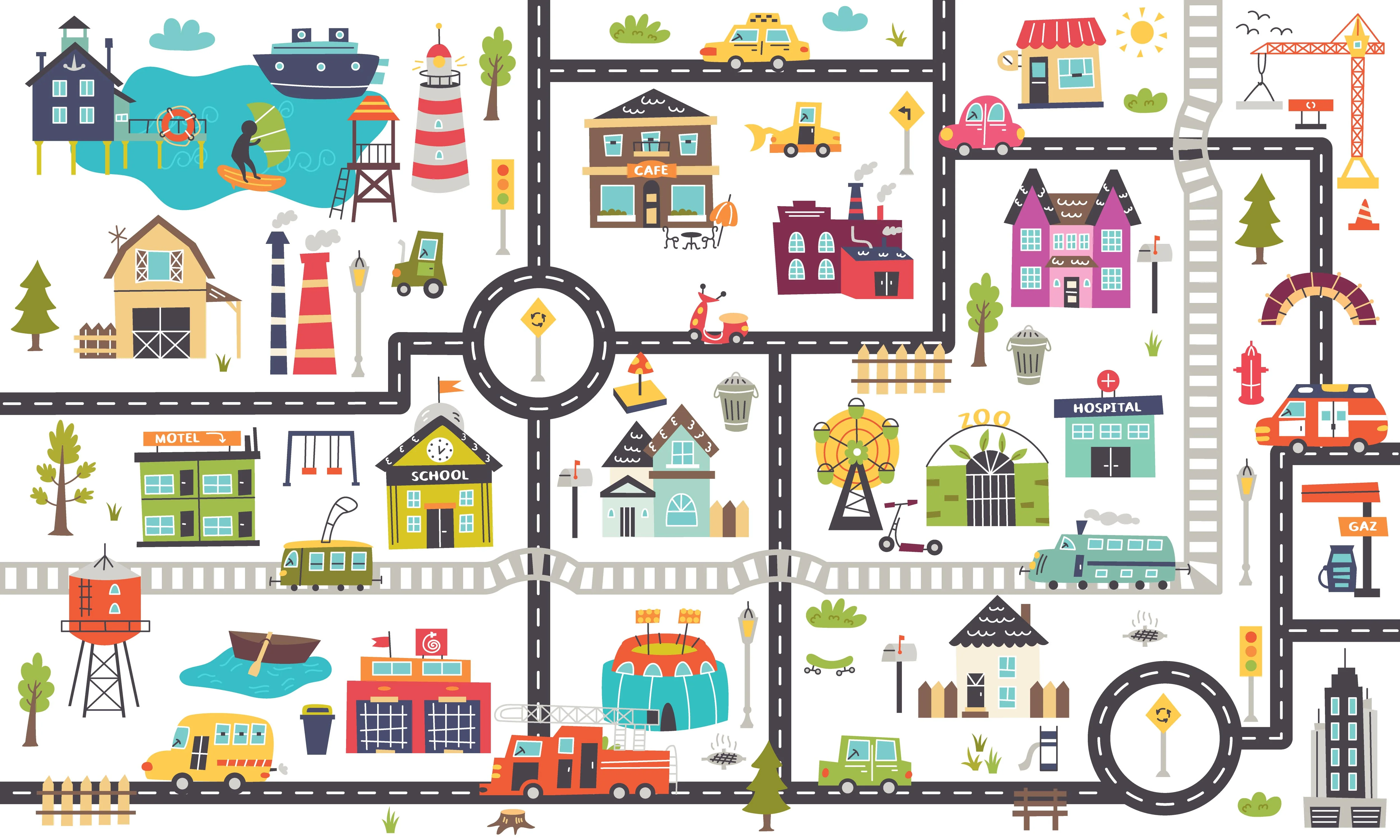 Boys:  Set of 1 - Kids Map - Image 2