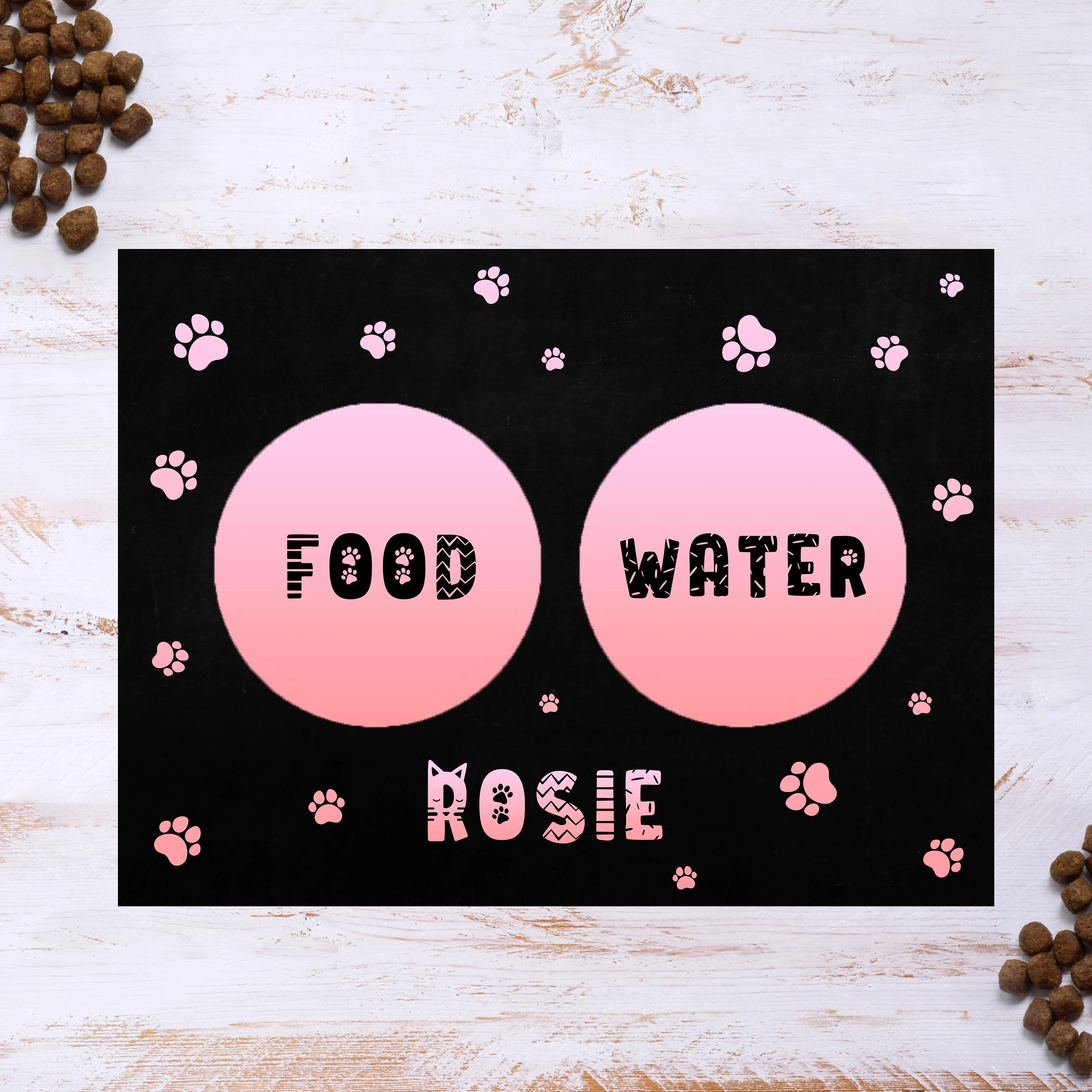 Personalised Placemat for Pets Food & Water bowl - Image 3