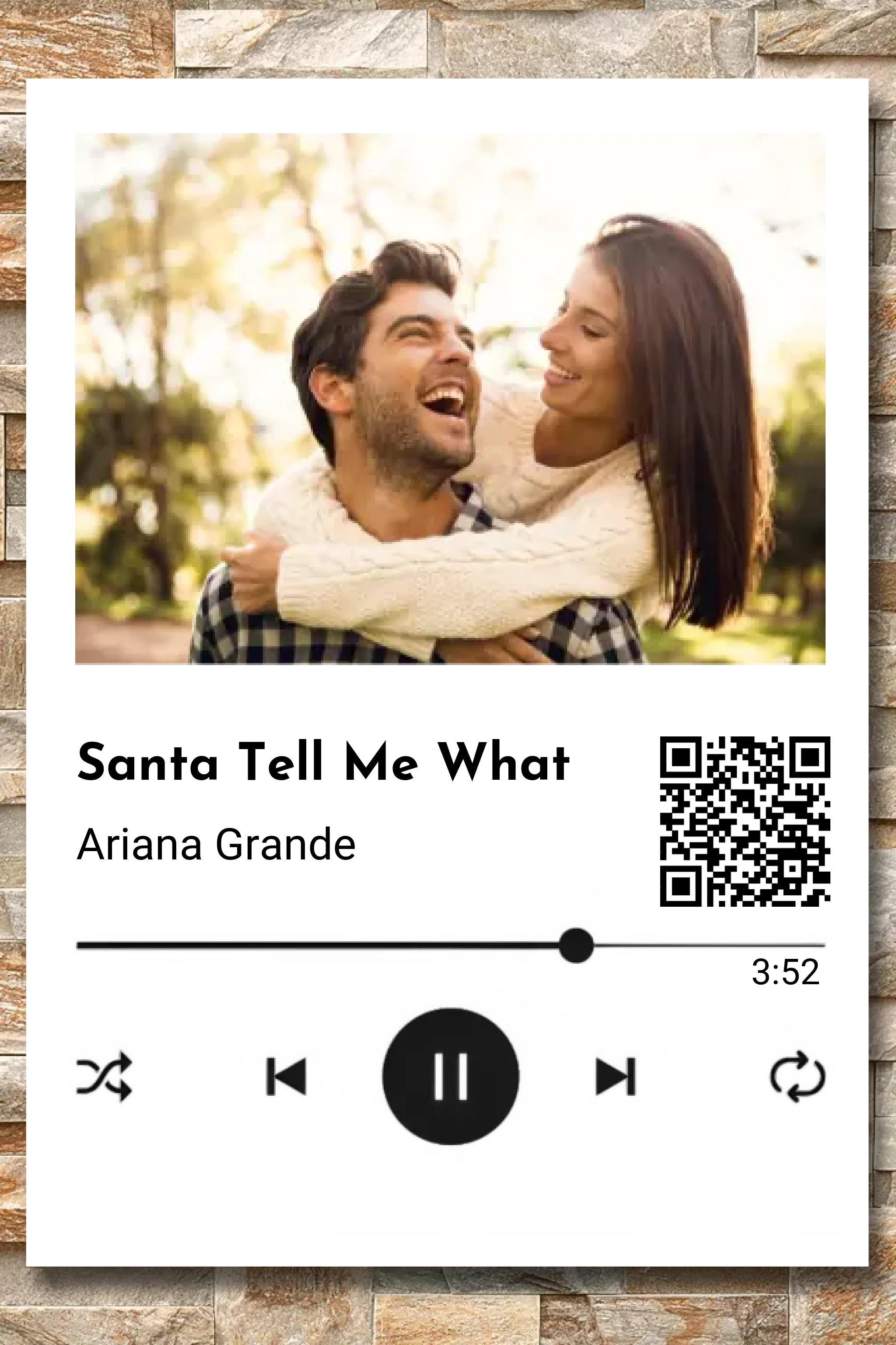Couples Spotify Song Photo Canvas - Ideal for Anniversary or Valentine's Gift! - Image 6