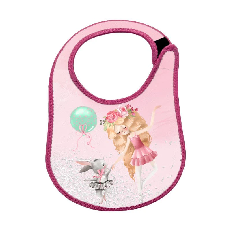 Personalised Neoprene Kids Bib – Pink or Blue - Image 3
