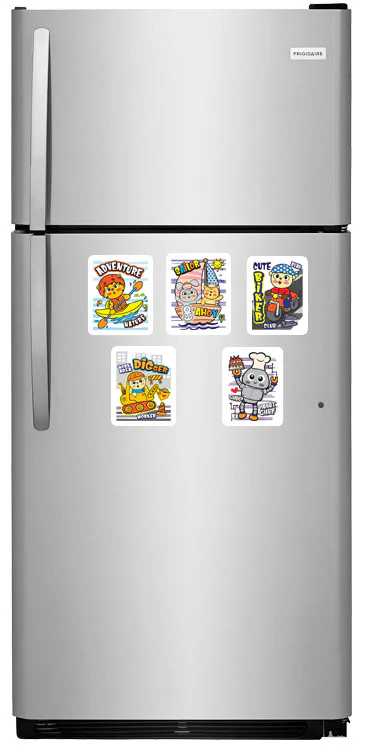Cute Cartoon Animal for Boys Fridge Magnets - (5 PER PACK) - Image 2