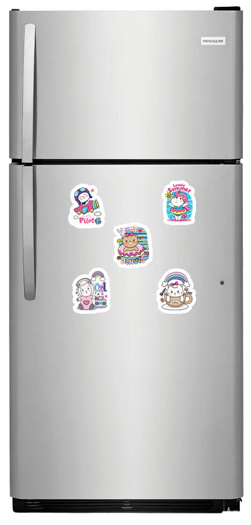 Cute Cartoon Animal for Girls Fridge Magnets - (5 PER PACK) - Image 2