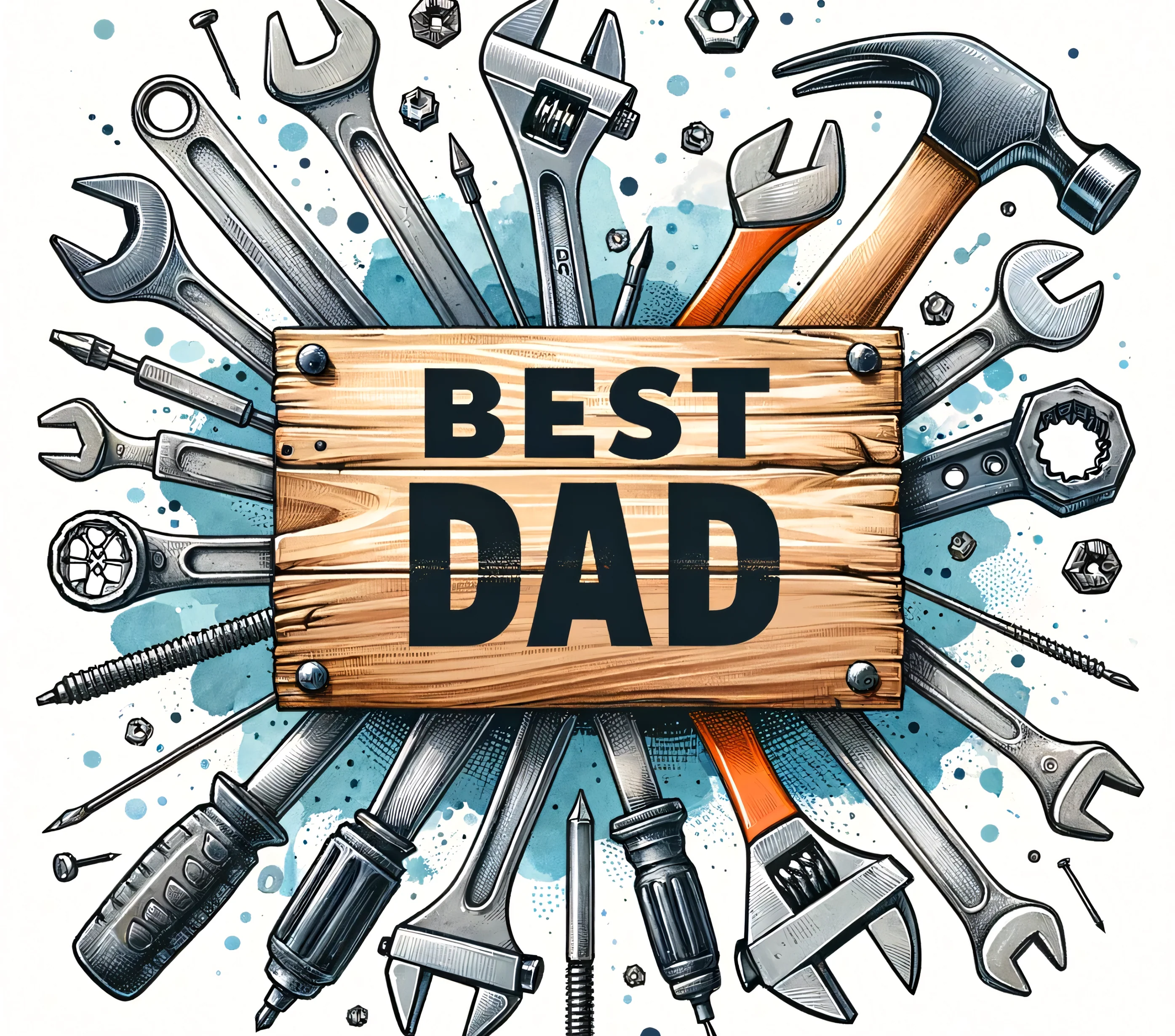 Dad - Best Dad Design on Tumbler, Can, Flask, or Water bottle - Image 2