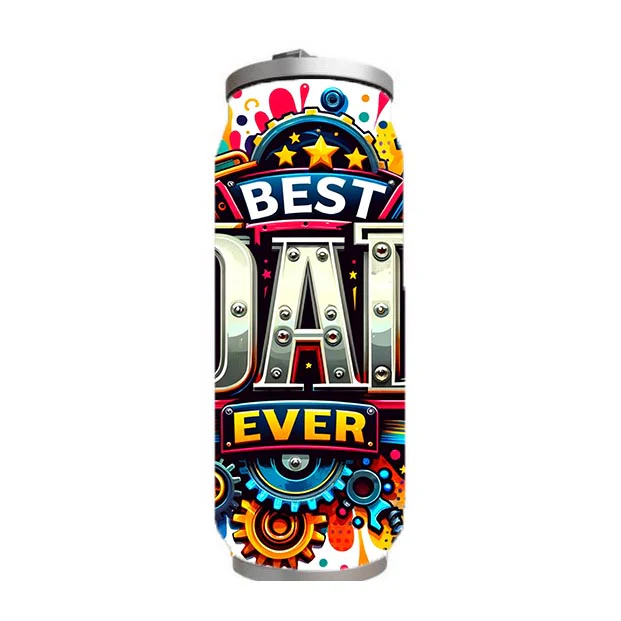 Dad - Best Dad Ever Design on Tumbler, Can, Flask, or Water bottle - Image 4