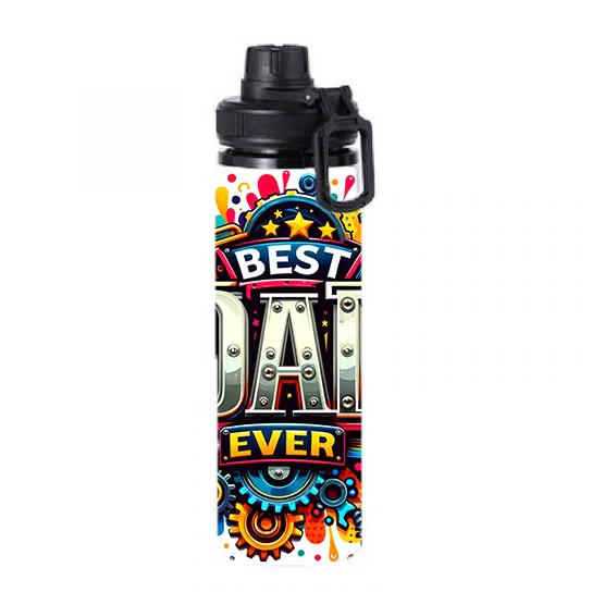 Dad - Best Dad Ever Design on Tumbler, Can, Flask, or Water bottle - Image 6