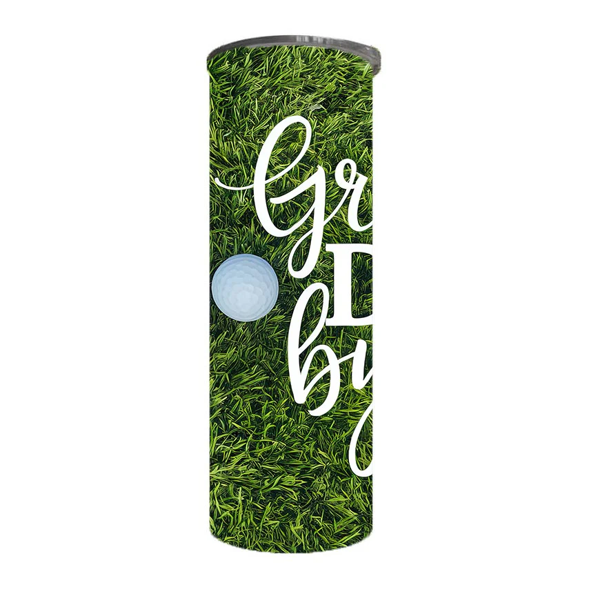 Dad - Greatest Dad By Par Design on Tumbler, Can, Flask, or Water bottle - Image 2