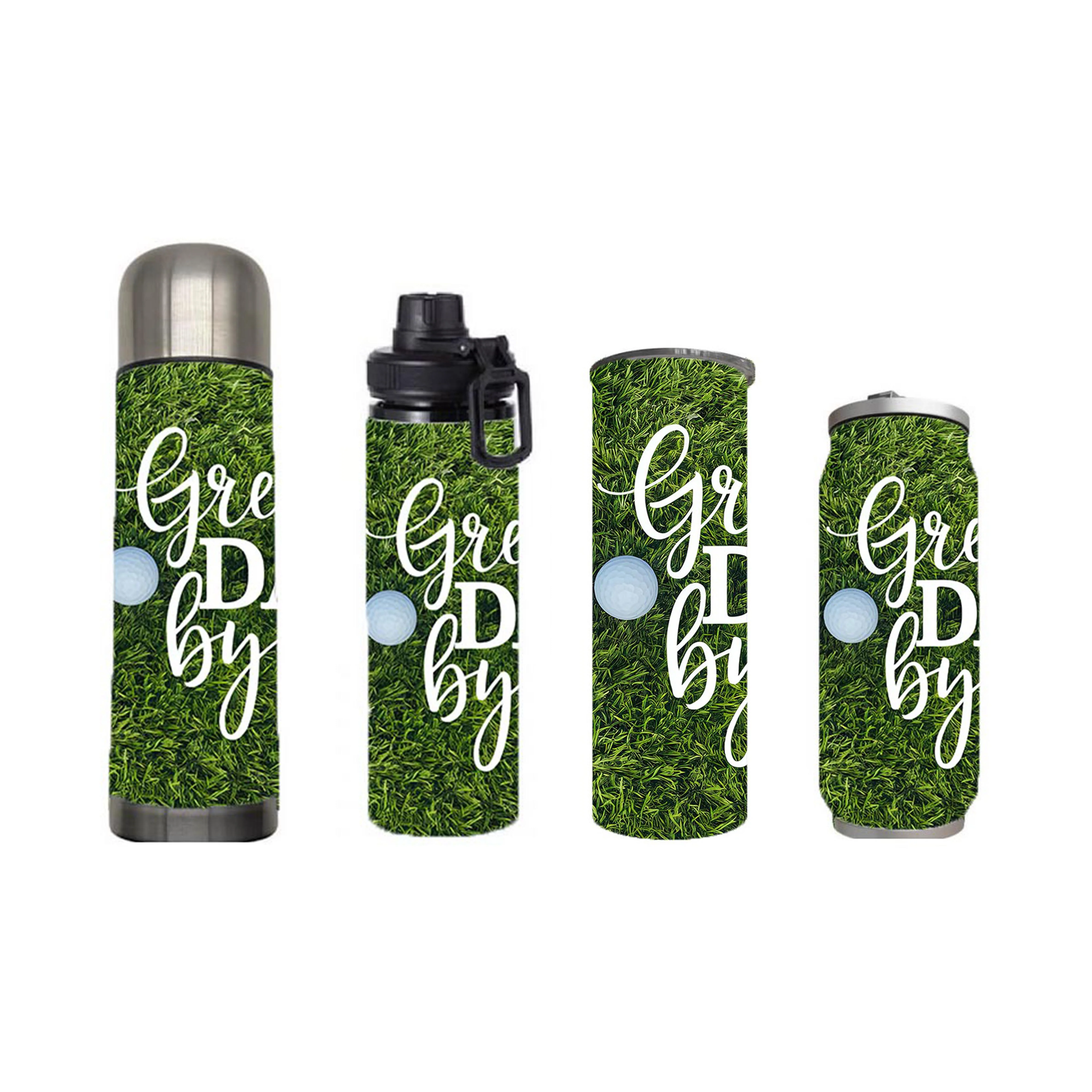 Dad - Greatest Dad By Par Design on Tumbler, Can, Flask, or Water bottle - Image 6