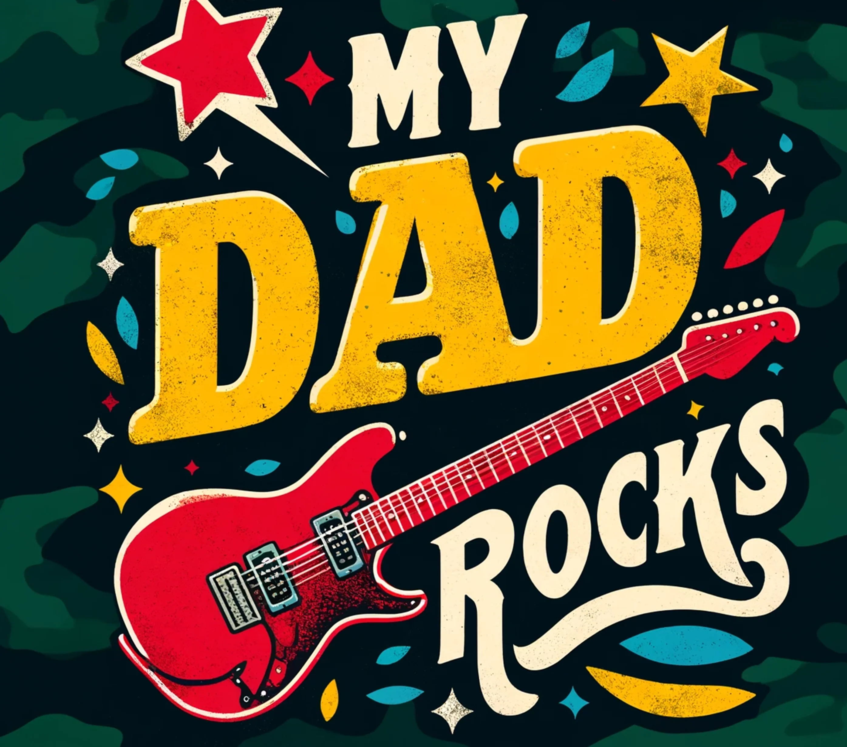 Dad - My Dad Rocks Design on Tumbler, Can, Flask, or Water bottle - Image 2
