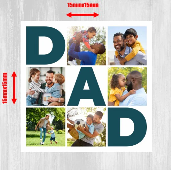 Dad Photo Fridge Magnet (Pack of 2) - Image 2