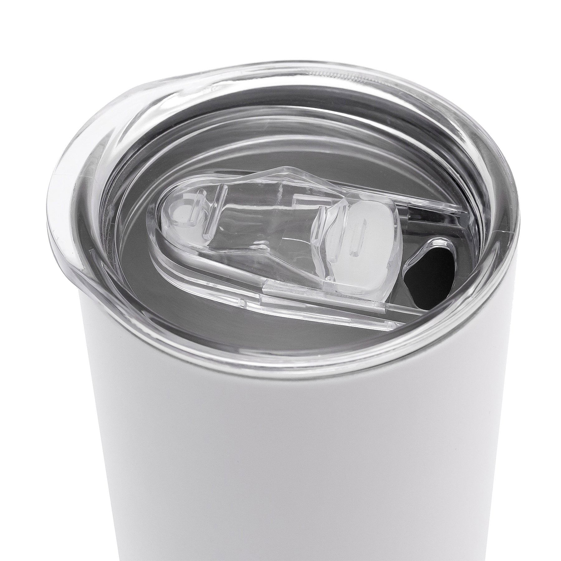 Personalised Double wall 15oz Stainless Steel Skinny Tumbler (White) - Image 5