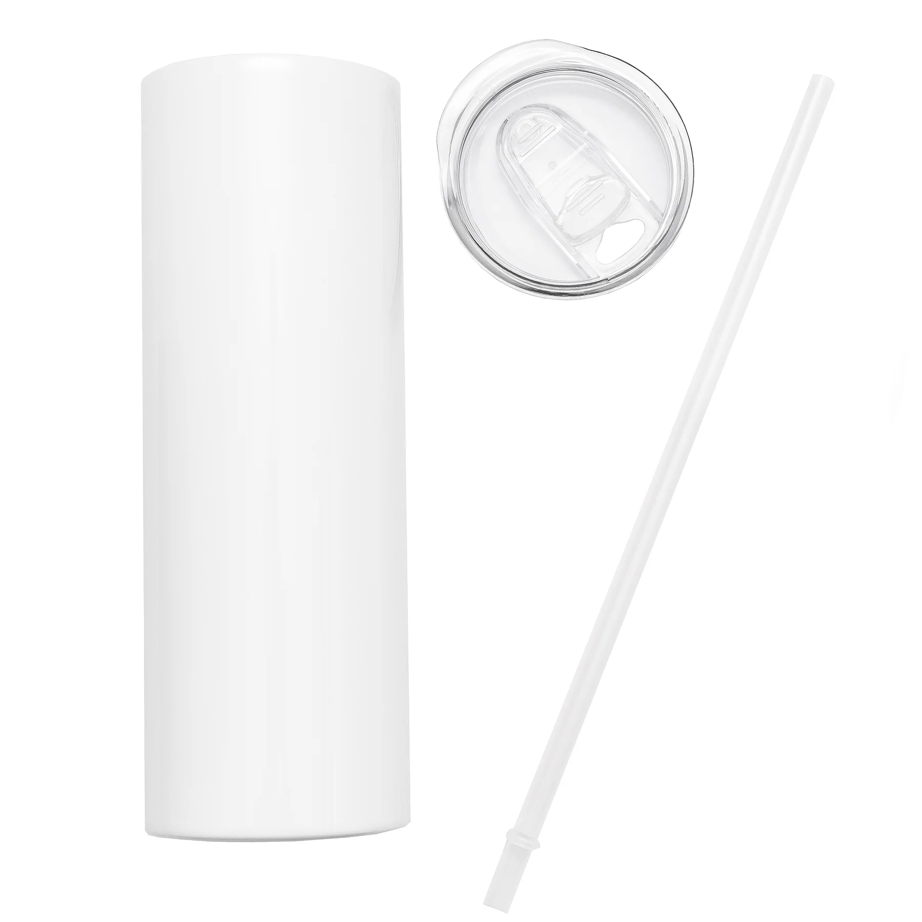 Personalised Double wall 20oz Stainless Steel Skinny Tumbler (White) - Image 7