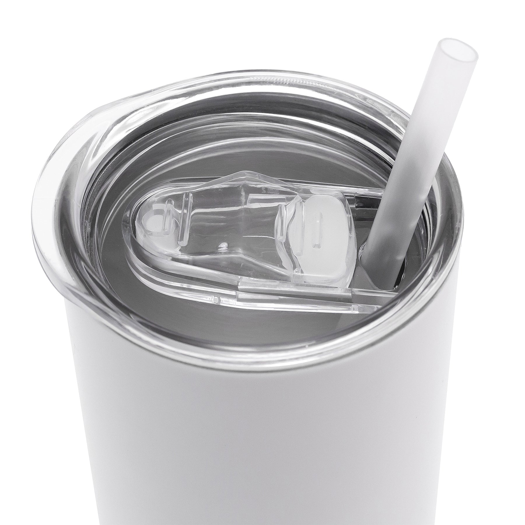 Personalised Double wall 20oz Stainless Steel Skinny Tumbler (White) - Image 8