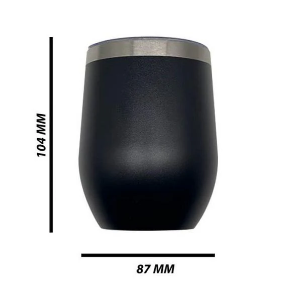 Double Wall Stainless Steel 12oz (350ml) Engraving Wine Tumbler - Image 6