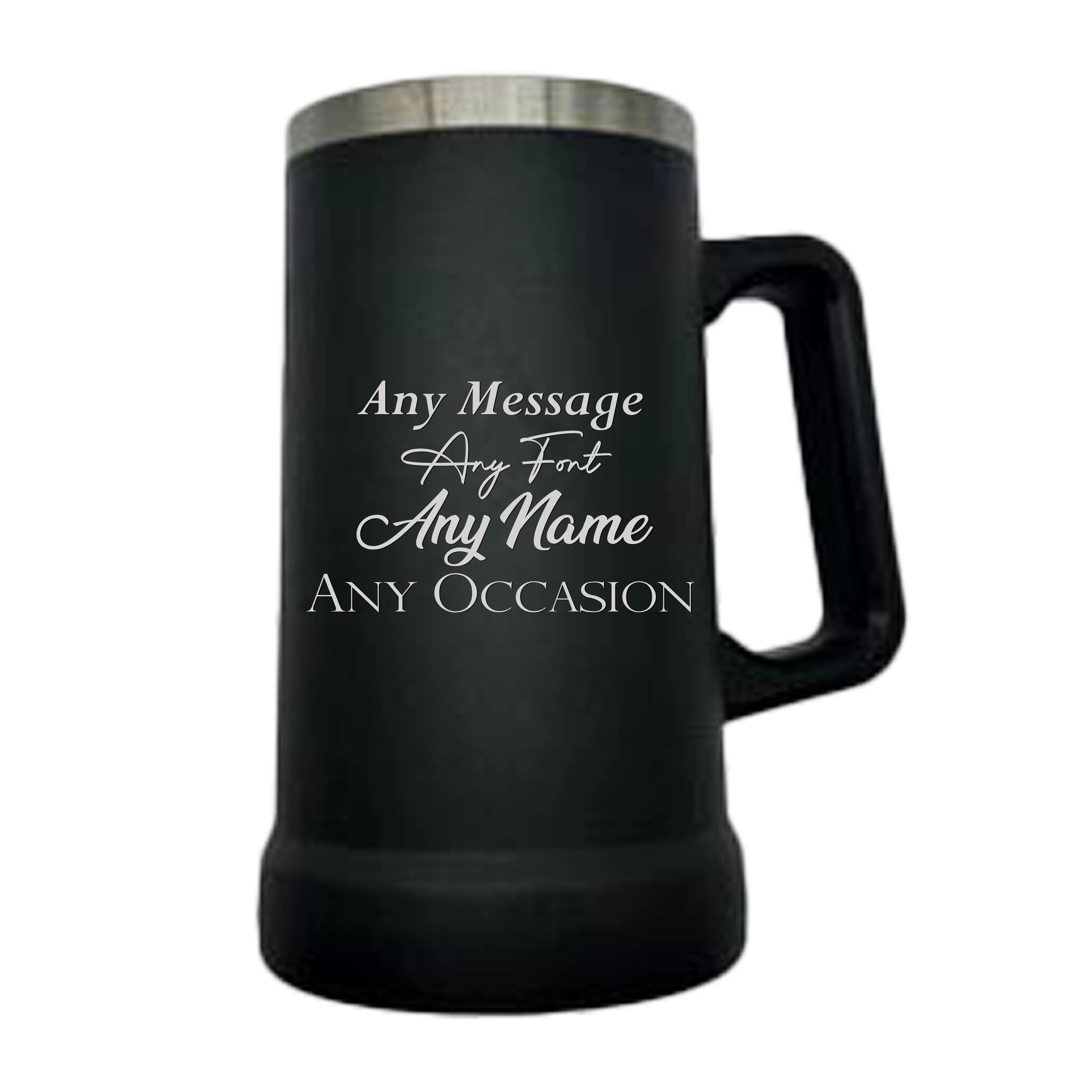 Double Wall Stainless Steel 23oz Engraving German Beer Mug - Image 7