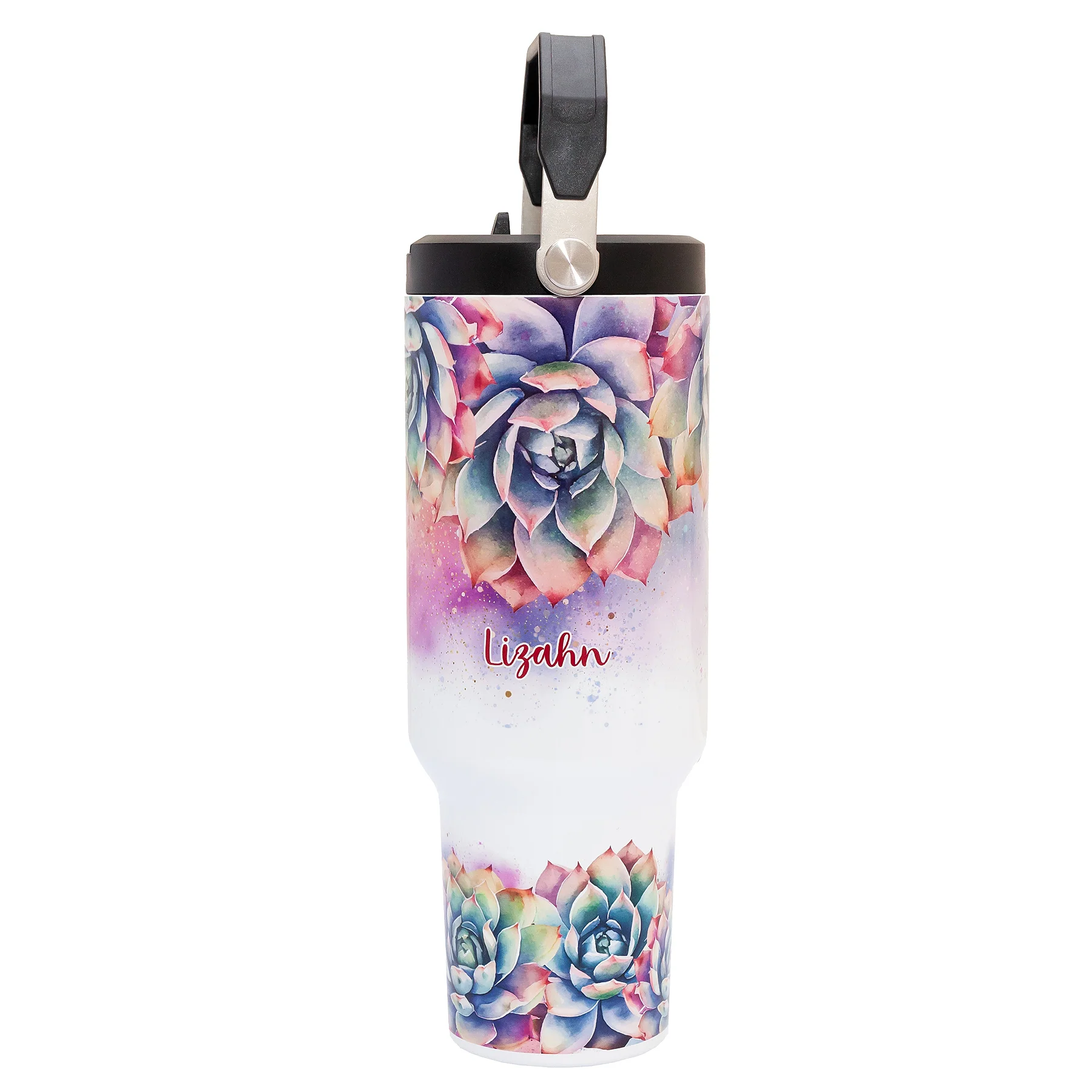 Personalised Double Wall Stainless Steel 40oz Big Jack Tumbler White - Image 3