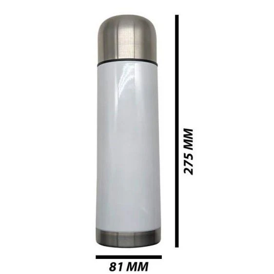 Personalised Thermal Flask | Double Wall Stainless Steel | 750ml | White - Image 10