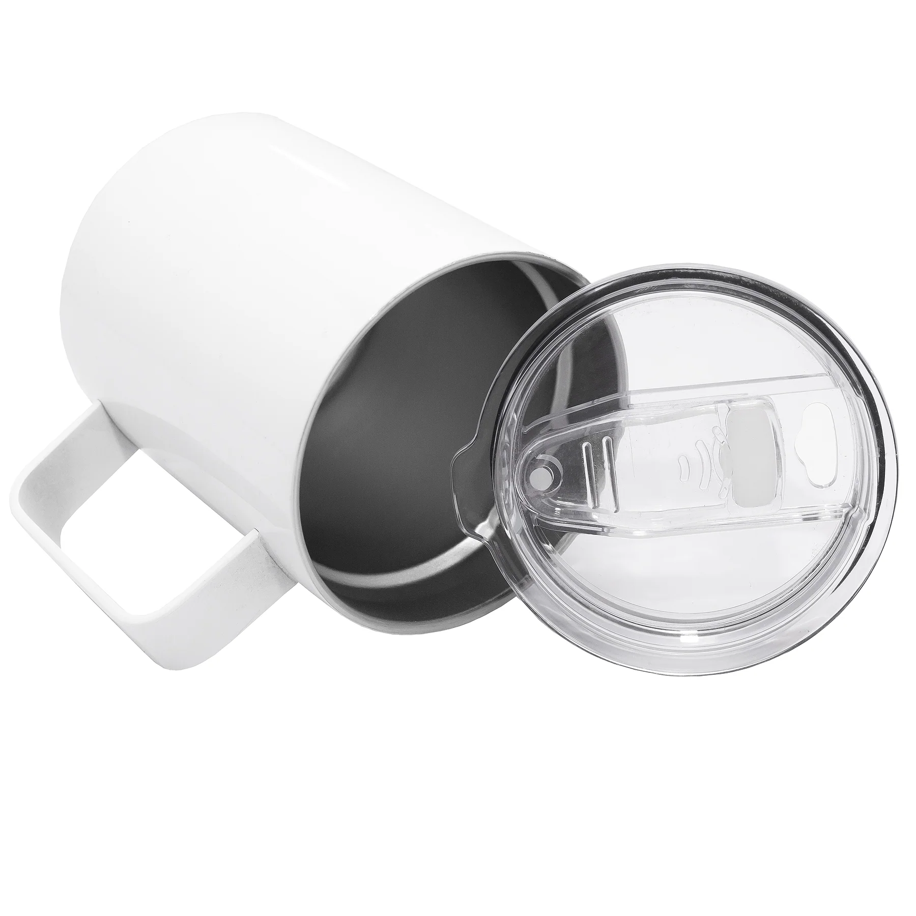 Personalised Double wall Stainless Steel Coffee Mug 12oz (White) - Image 7