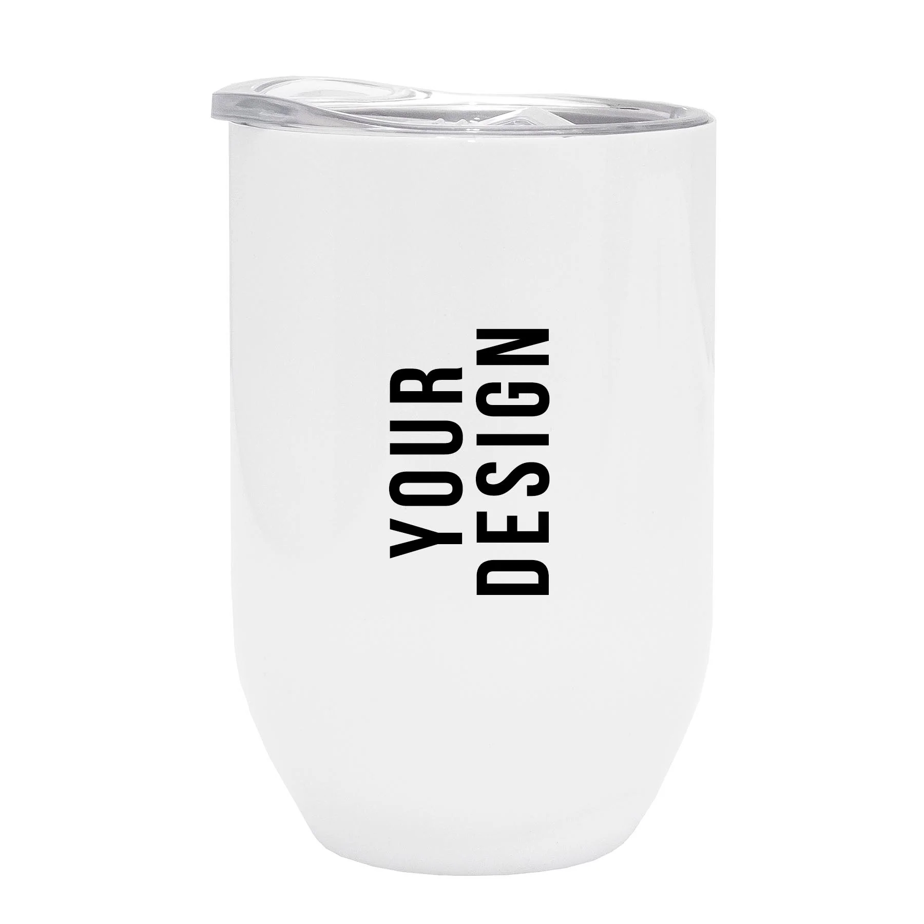Personalised Double wall Stainless Steel Gin Tumbler (White)