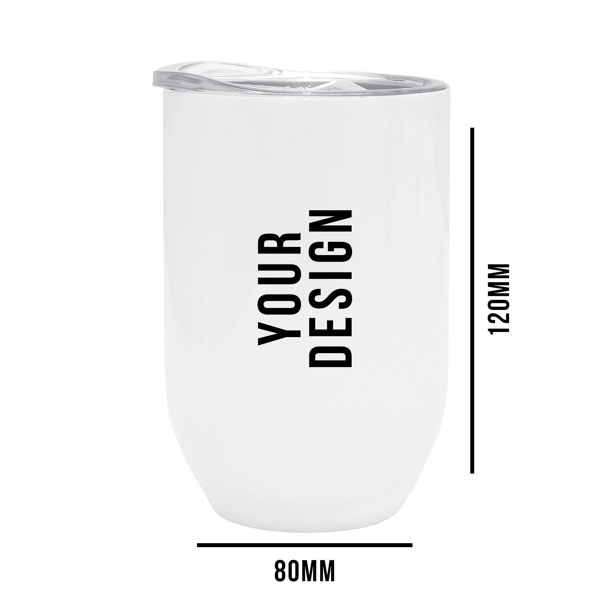 Personalised Double wall Stainless Steel Gin Tumbler (White) - Image 9