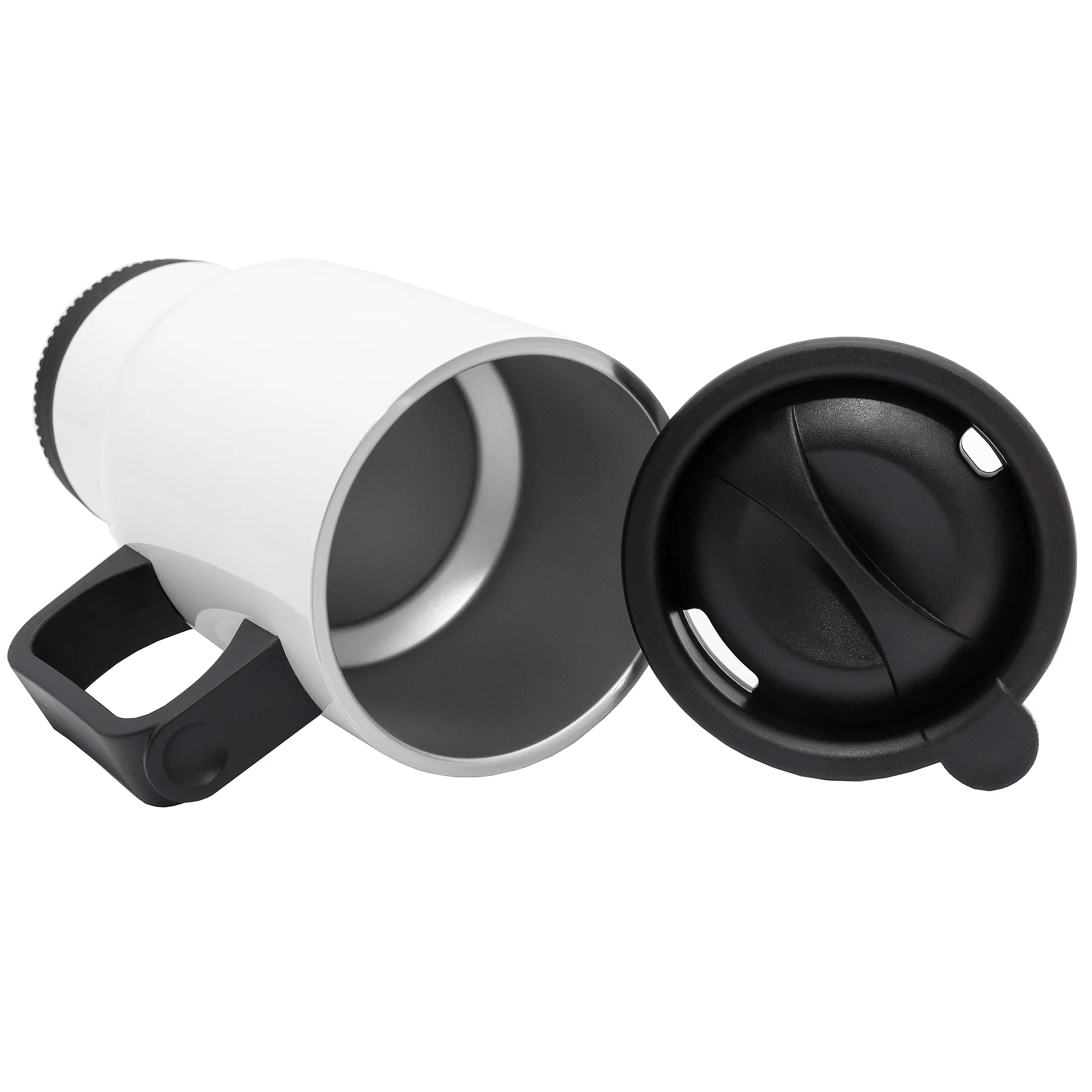 Personalised Double wall Stainless Steel travel mug (White) - Image 10