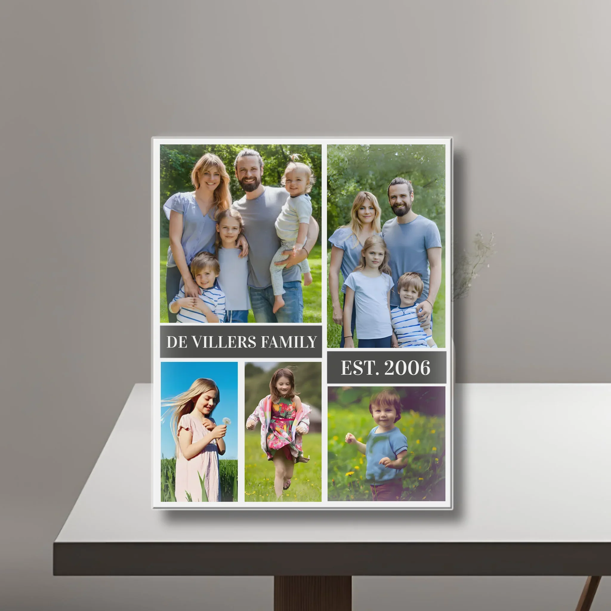 FAMILY Collage - Acrylic Personalized Photo Blocks - Image 2