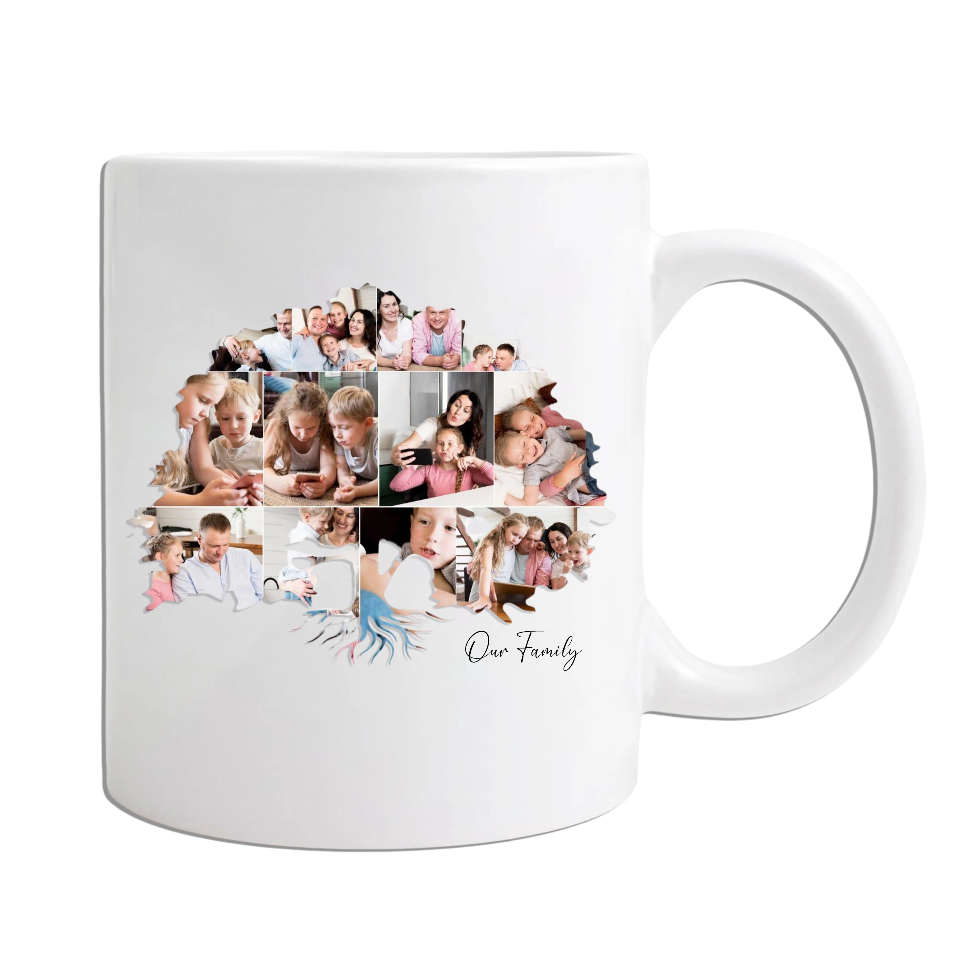 Family Tree Photo Collage on Acrylic, Slate, Mug or Magnet (12 Photos) - Image 3