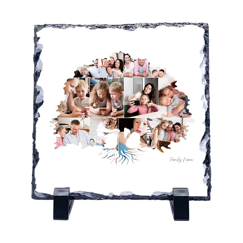 Family Tree Photo Collage on Acrylic, Slate, Mug or Magnet (12 Photos) - Image 4
