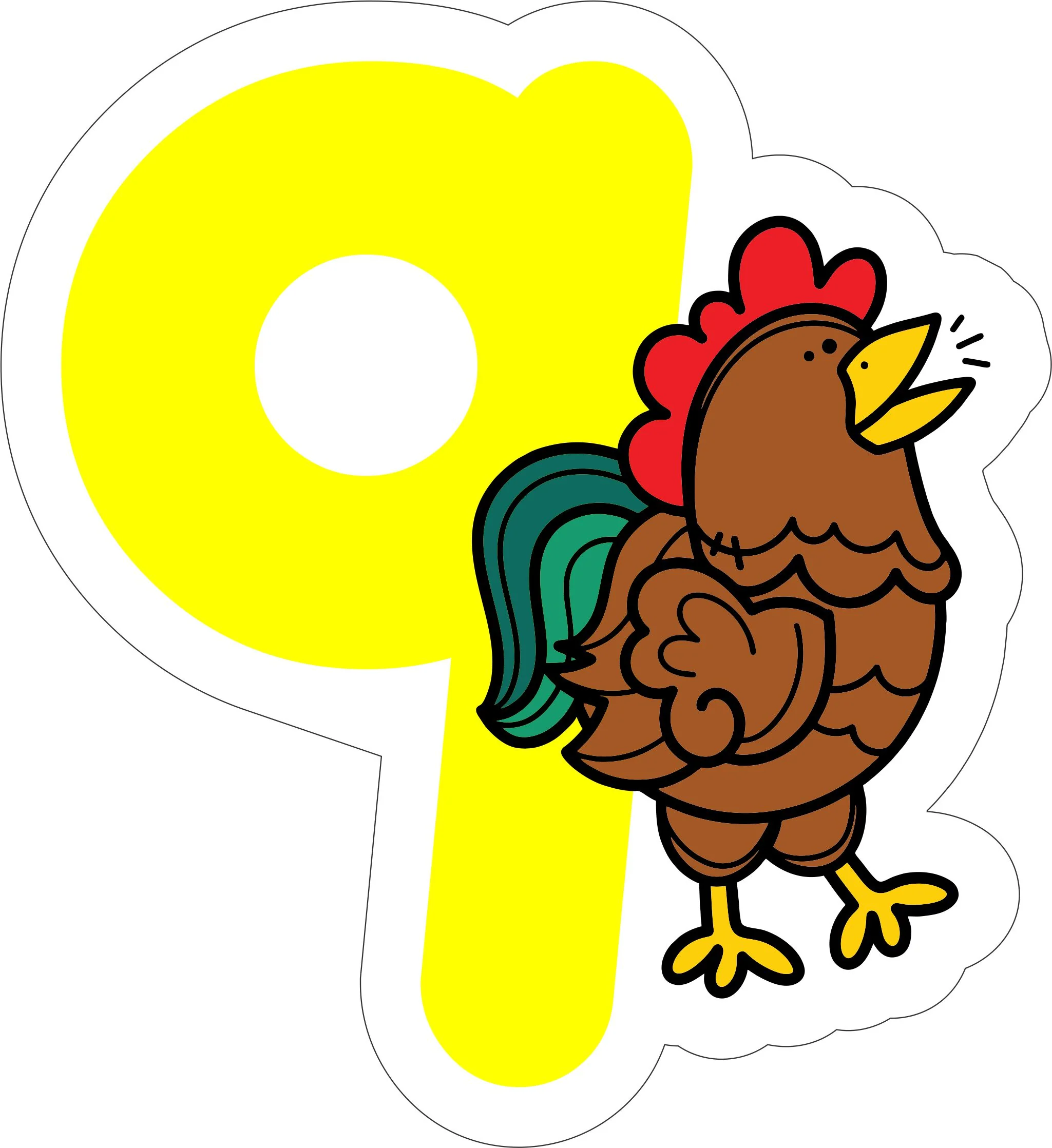 Farm Animal Theme Numbers Photo Fridge Magnets - (11 PER PACK) - Image 12