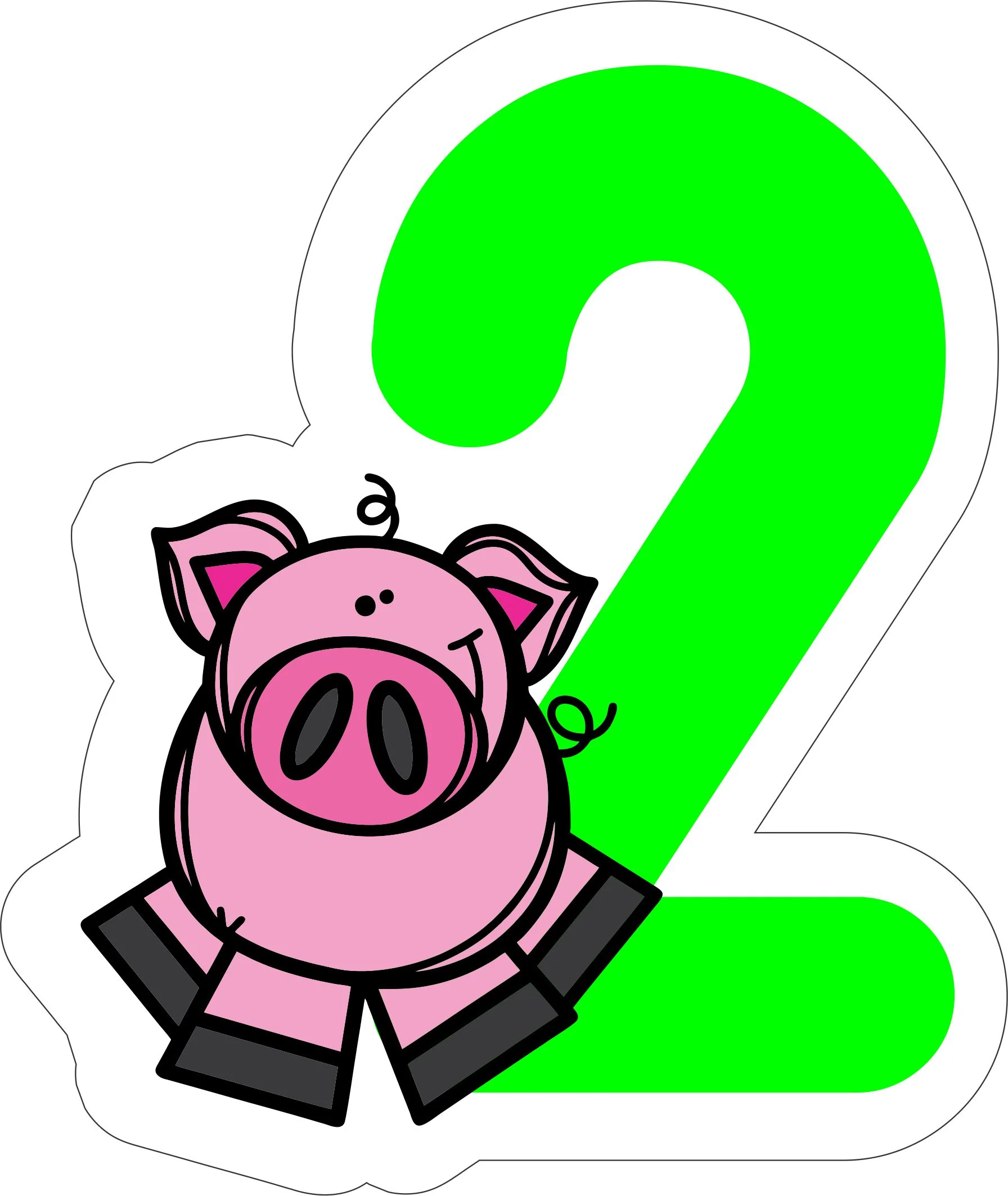 Farm Animal Theme Numbers Photo Fridge Magnets - (11 PER PACK) - Image 5