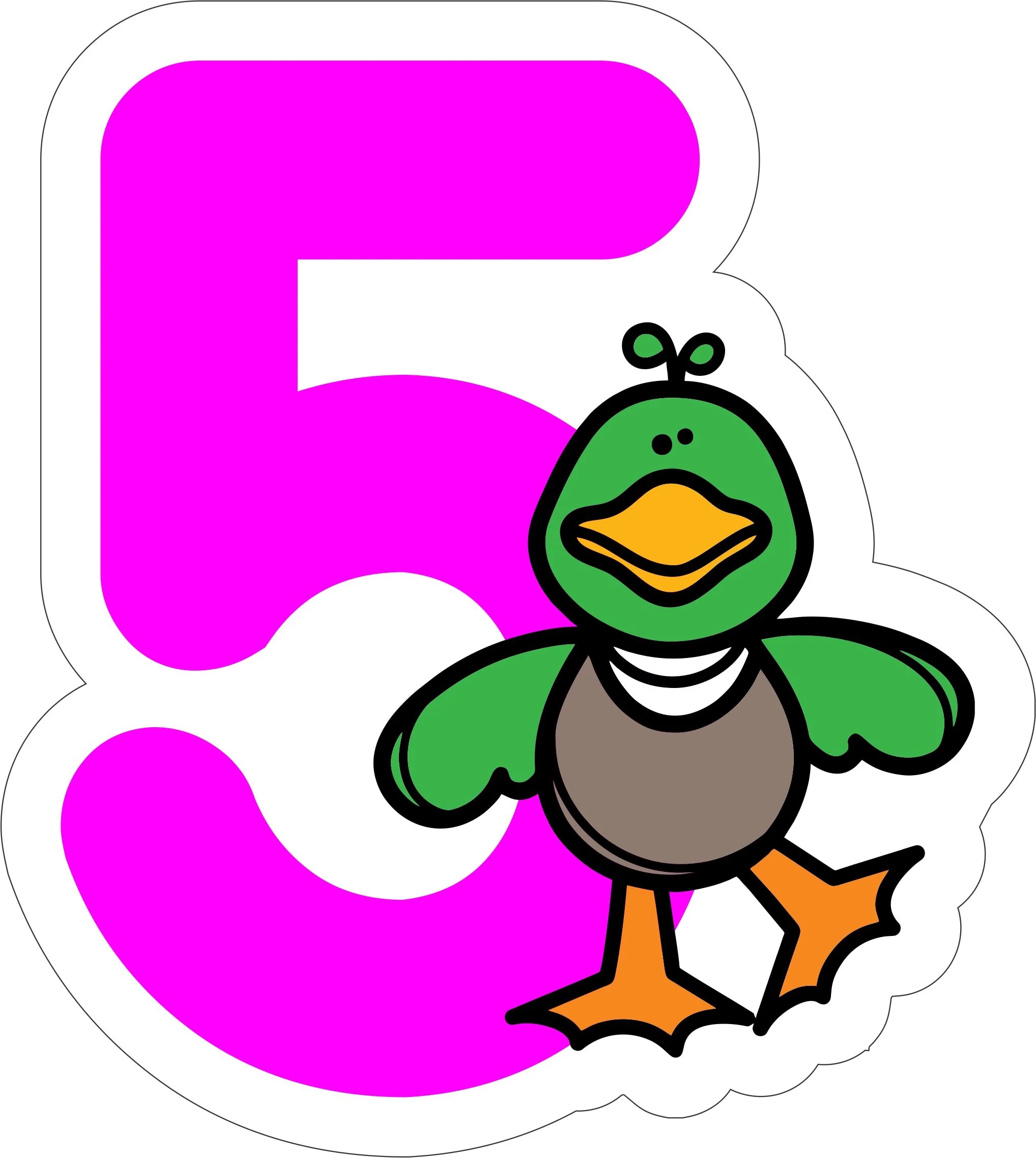 Farm Animal Theme Numbers Photo Fridge Magnets - (11 PER PACK) - Image 8