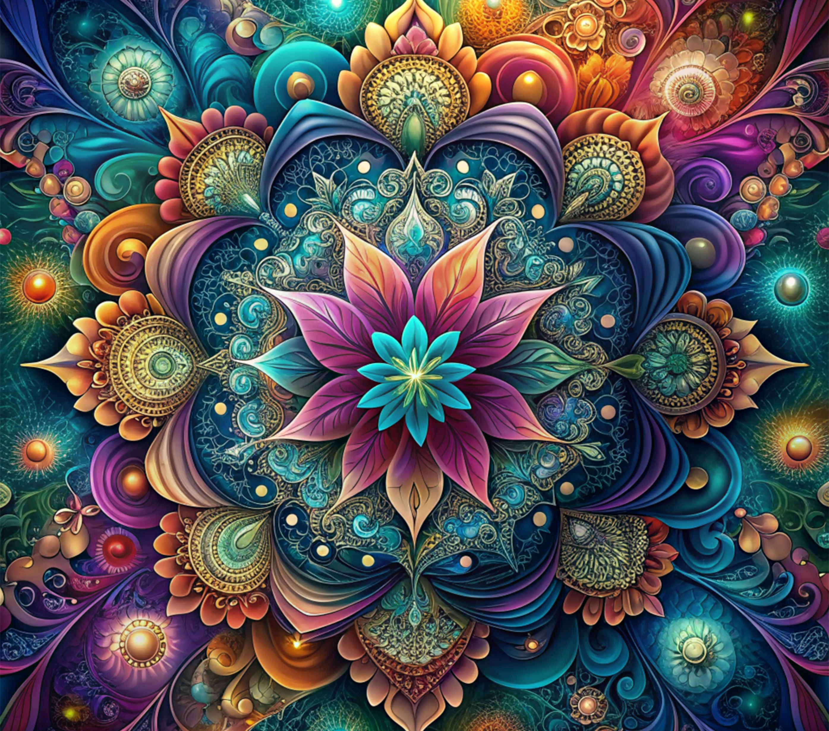 Flowers - Glitter Flower Design on Tumbler, Can, Flask, or Water bottle - Image 2