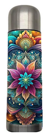 Flowers - Glitter Flower Design on Tumbler, Can, Flask, or Water bottle - Image 5