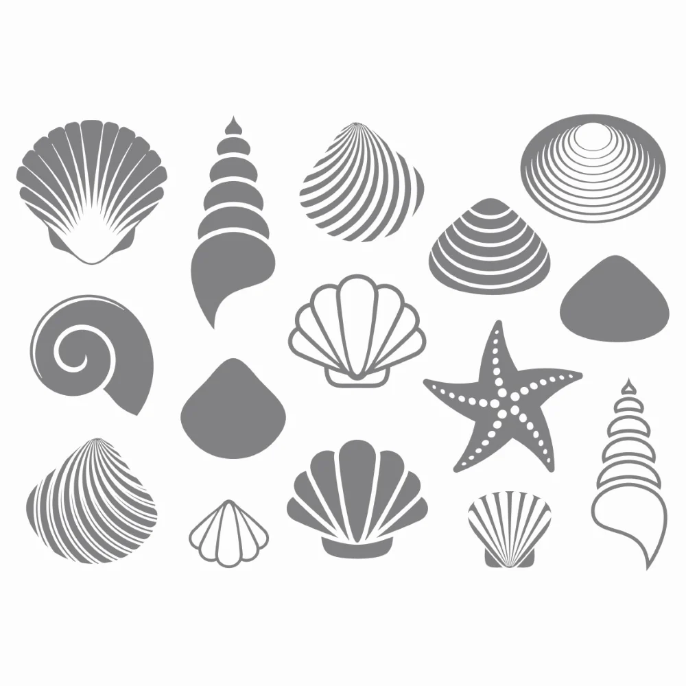Frosted glass stickers (Anti Collision) - Sea Shells - Image 2