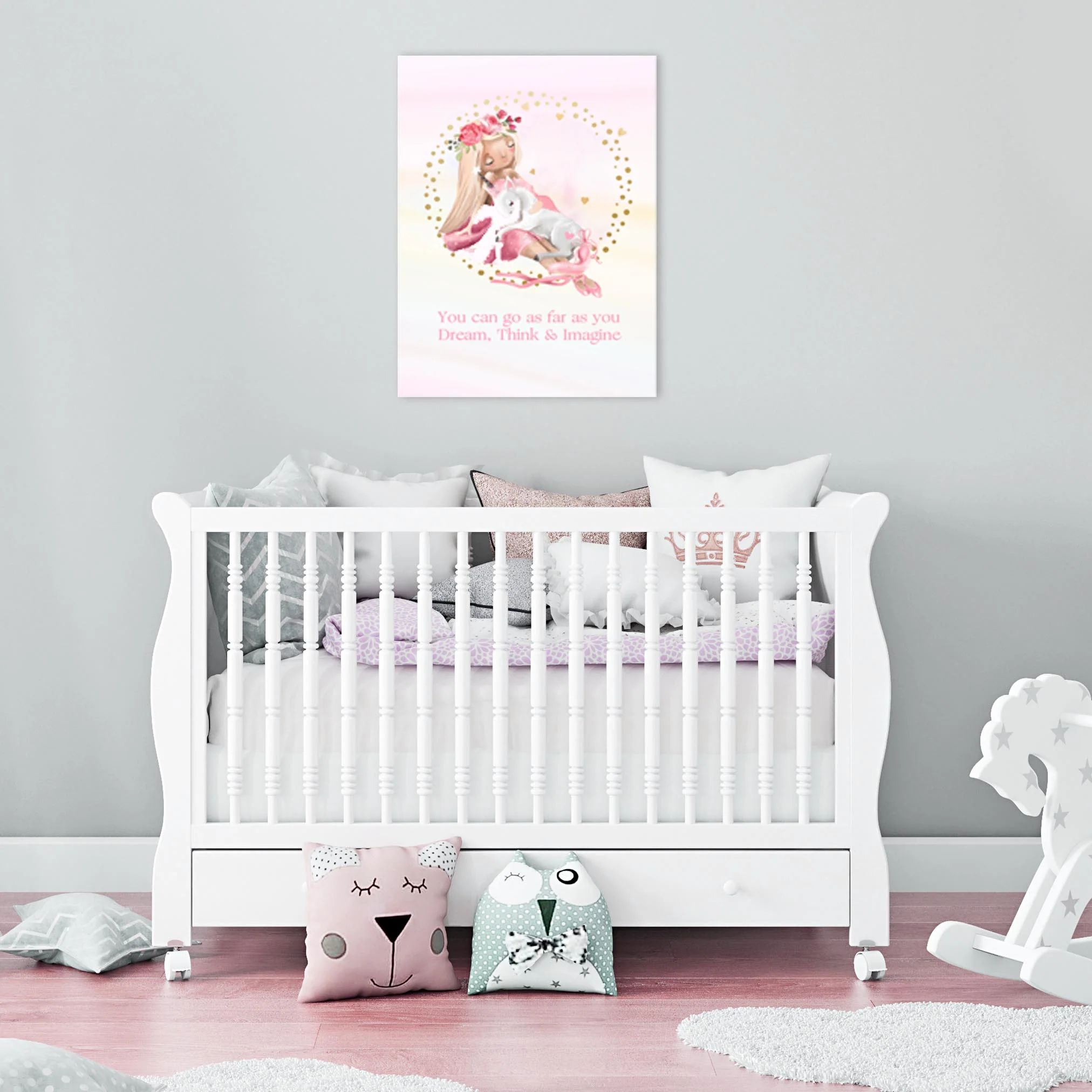 Girls: Set of 1 - Cute Little Unicorn and Ballerina