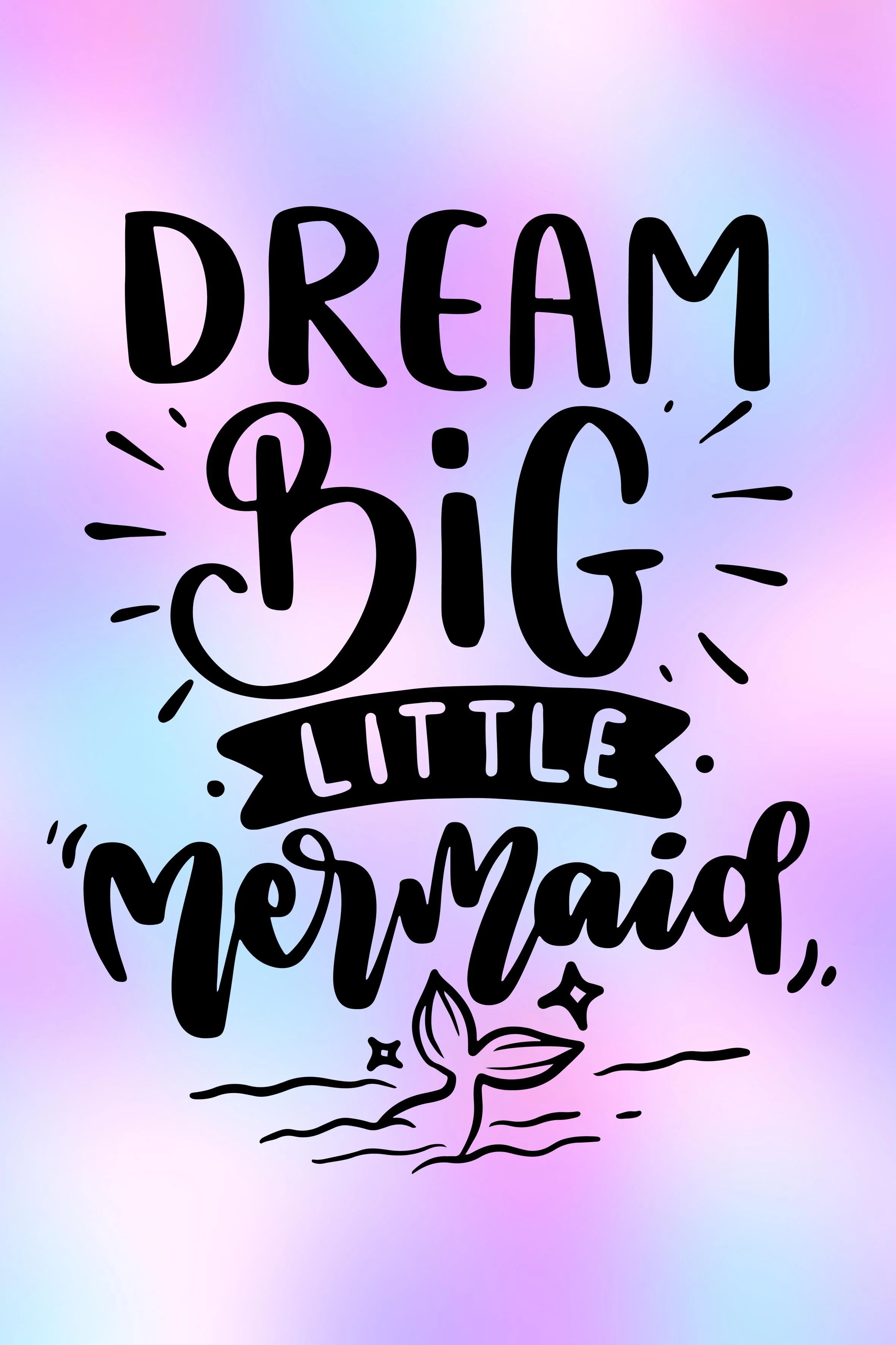 Girls: Set of 3 - Dream Big little Mermaid - Image 3