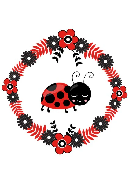 Girls Set of 3 - Our little lady bug - Image 2