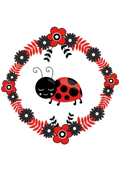 Girls Set of 3 - Our little lady bug - Image 4