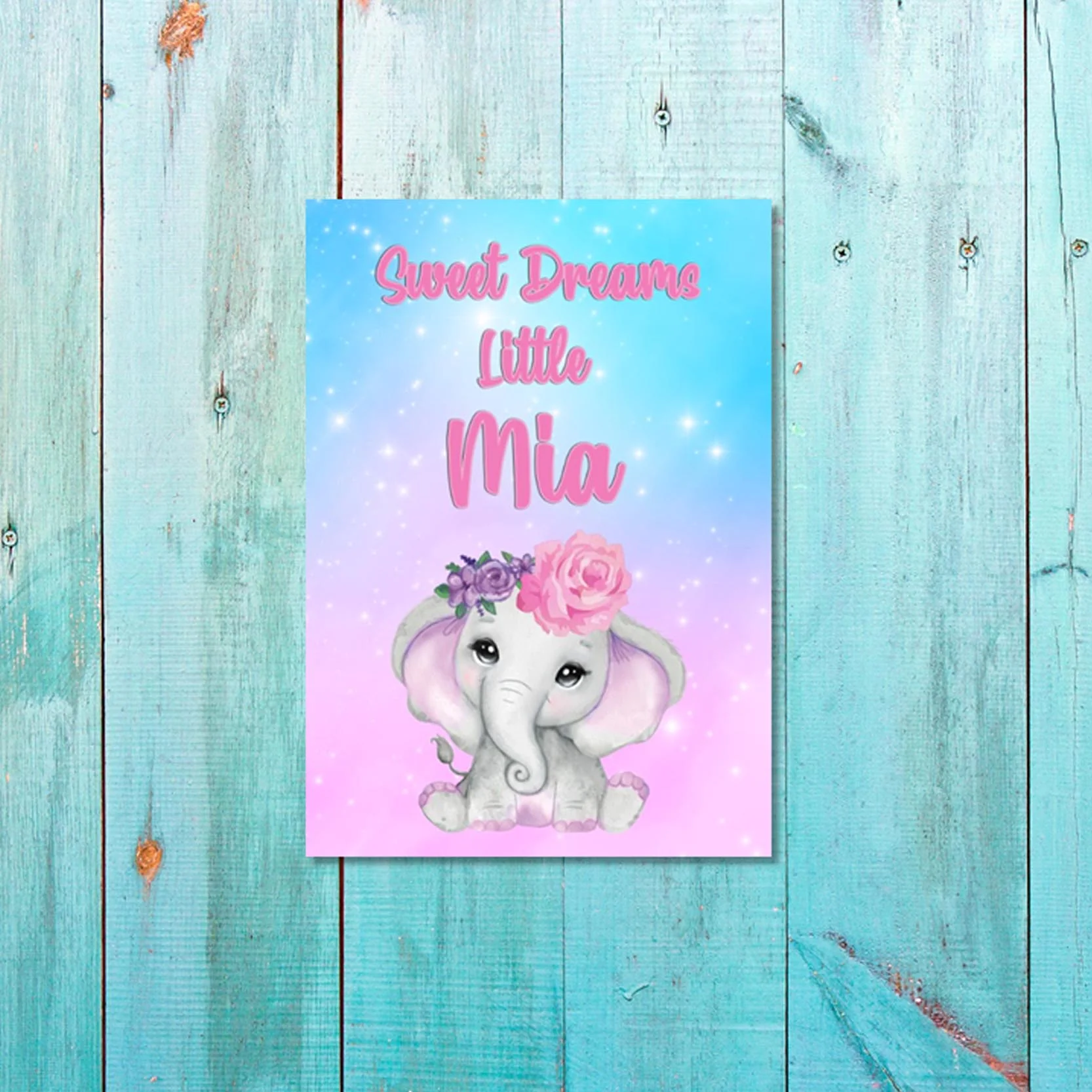 Girls: Set of 1 - Sweet Dreams Elephant Girl