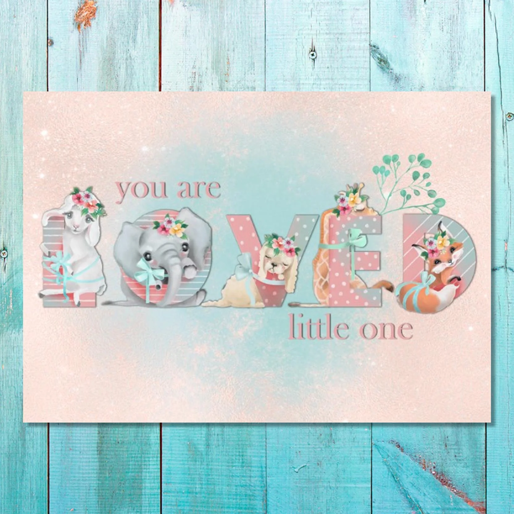 Girls: Set of 1 - You are loved little one