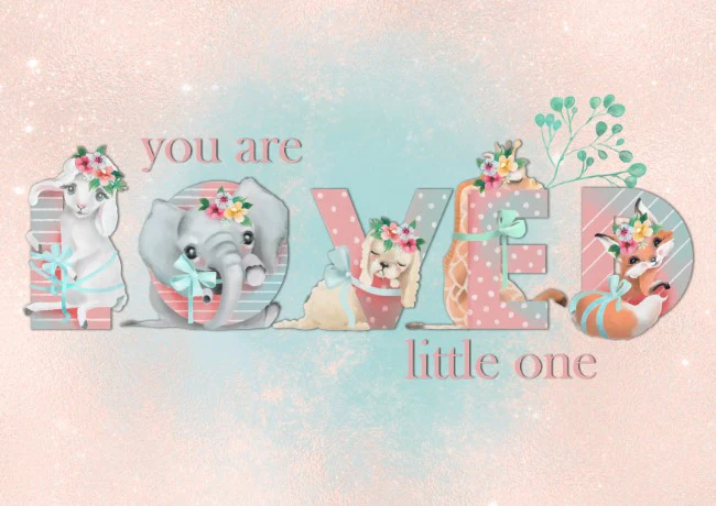 Girls: Set of 1 - You are loved little one - Image 2