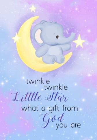 Girls: Set of 3 - Baby elephant on the moon - Image 3