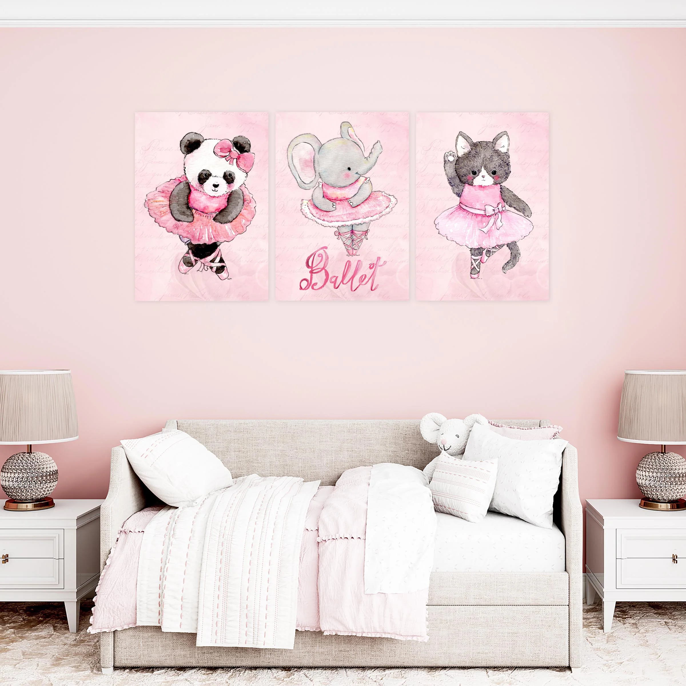 Girls: Set of 3 - Ballet Animals