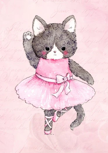 Girls: Set of 3 - Ballet Animals - Image 4