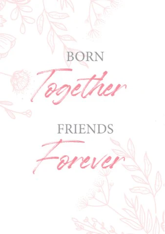 Girls: Set of 3 - Born together Friends Forever - Image 3