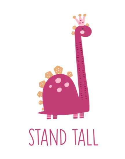 Girls: Set of 3 - Dino Girl Plain - Image 2