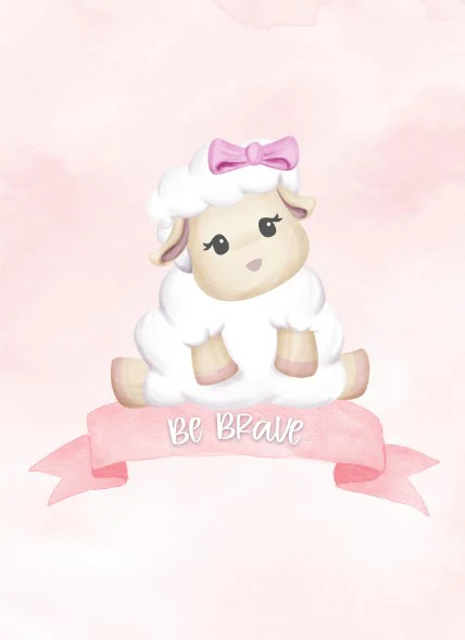 Girls: Set of 3 - Dream Big & Be Brave Sheep - Image 2